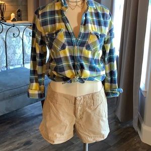 Gap khaki chino shorts